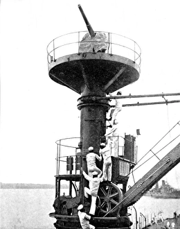 Anti-Aircraft Gun on USS Texas, 1916 Anti-Aircraft Gun on USS Texas, 1916