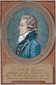 Antoine Barnave (1761-1793). Engraving. Colored Antoine Barnave (1761-1793). Engraving. Colored