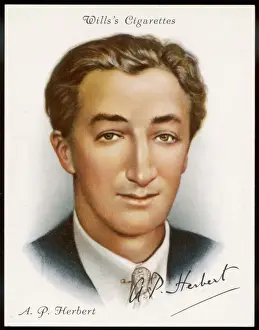 H Prints: AP Herbert Print: Portrait of Sir Alan Patrick Herbert