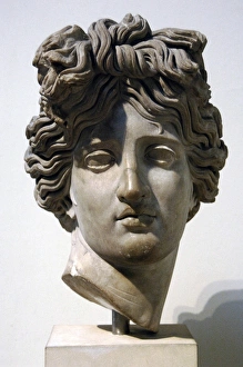 Apollo. Head. Marble. 120-140 AD. From Palace of Justinian Apollo. Head. Marble. 120-140 AD. From Palace of Justinian
