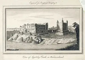 Prints of Appleby Castle, Westmoreland (now Cumbria) : the keep, seen on the right, dates from the 12th century Historic Castle Prints: Appleby Castle Print: 12th-century Keep in West Cumbria