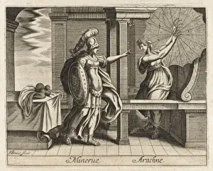 Classical Mythological Art Prints: Arachne into a Spider