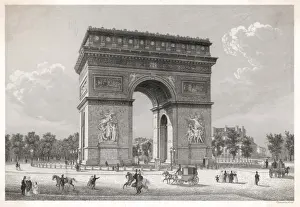 Arc De Triomphe History Prints: Arc De Triomphe 19C