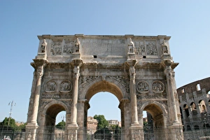 Arch of Constantine (Arco di Constantino). Triumpahl arch in Arch of Constantine (Arco di Constantino). Triumpahl arch in
