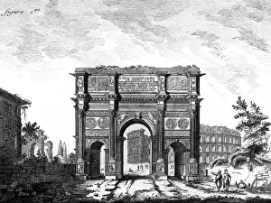 Ancient Rome Landmarks Prints: Arch of Constantine / Rome