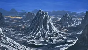 Historic Mountain Landscape Prints: Archean Landscape