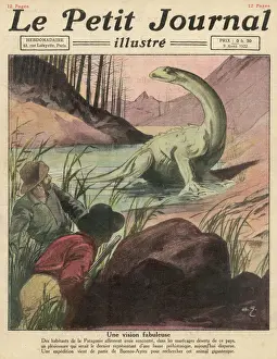 Argentina Prints: Argentina Print: Plesiosaur Sighting Report