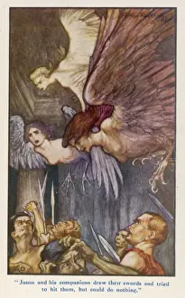 Golden Fleece Myth Prints: Argonauts & Harpies
