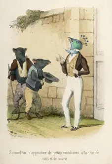 Victorian Era Artwork Online Prints: Aristocrat and Beggars