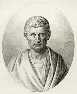 Aristotle Print - Greek Philosopher Engraving