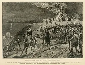 Spanish Armada Prints: Armada / Warning Beacons