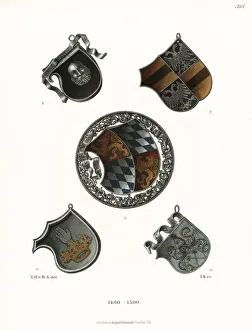 Armorial shields of the crossbowmen's guild, late Armorial shields of the crossbowmen's guild, late