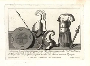 Armour and weapons from Etruscan vases Armour and weapons from Etruscan vases