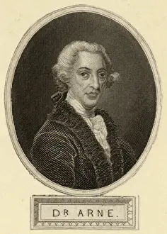 English Classical Music Prints: Arne, Thomas