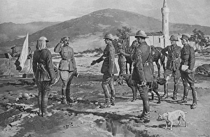 Arrival of Bulgarian Peace Envoy, 1918 by Matania Arrival of Bulgarian Peace Envoy, 1918 by Matania