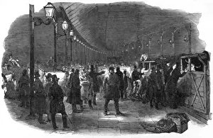 Euston Square Cattle Arrival Print, 1849