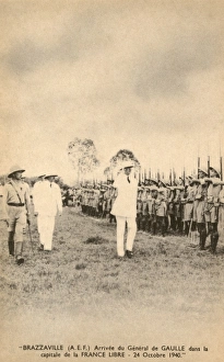 Arrival of General de Gaulle - Congo Arrival of General de Gaulle - Congo