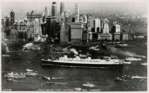 Arrival of the Queen Mary - New York - after maiden voyage Arrival of the Queen Mary - New York - after maiden voyage
