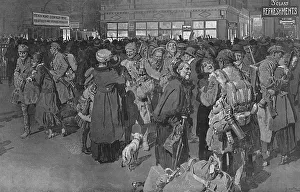 Arrival of troop train by Fortunino Matania Arrival of troop train by Fortunino Matania