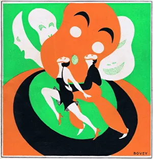 Art deco cover for Theatre World, February 1926 Art deco cover for Theatre World, February 1926