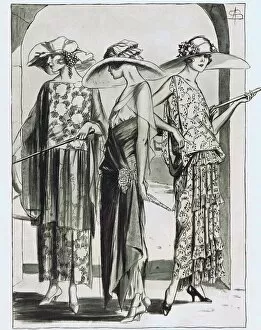 Art deco Collection: Art deco fashion sketches, London, 1921