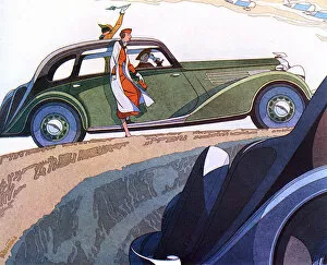 Embrace the Elegance: Art Deco Poster Art Collection: Art deco motoring