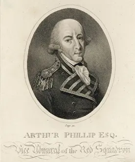 Arthur Phillip Print, Naval Commander Portrait
