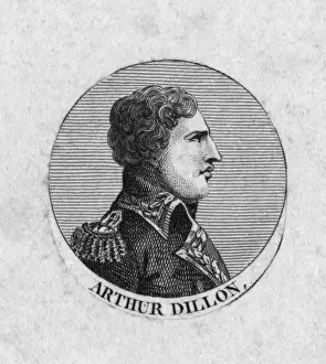 Print of Arthur Richard Dillon, Irish soldier in French service