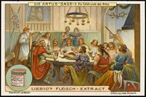 Arthurian Legend Paintings Prints: Arthurs Round Table