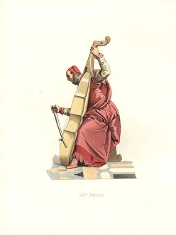 The artist Titian or Tiziano Vecelli playing The artist Titian or Tiziano Vecelli playing