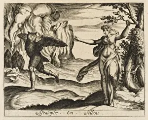 Zeus Mythology Prints: Ascalaphius into Owl