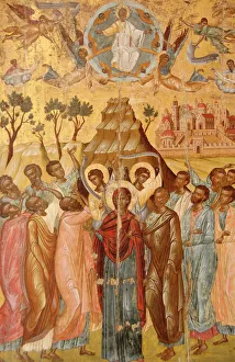 The Ascension. First half of the 17th century. Byzantine Mus The Ascension. First half of the 17th century. Byzantine Mus