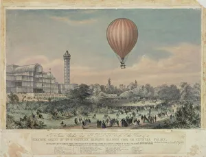 Ascent of Coxwells balloon, Crystal Palace, London Ascent of Coxwells balloon, Crystal Palace, London