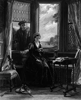 Lady Jane Grey Portrait Prints: Ascham and Jane Grey