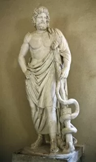 Archaeological Collection: Asclepius. 4th c. BC. Classical Greek art. Sculpture