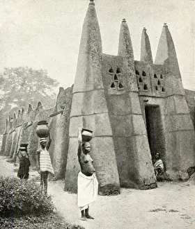 Ashanti domestic architecture, Gold Coast, West Africa Ashanti domestic architecture, Gold Coast, West Africa