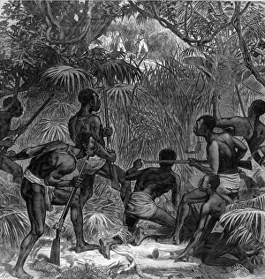 The Ashanti War (1873-74) - Ashantis in ambush The Ashanti War (1873-74) - Ashantis in ambush