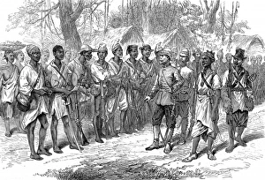 The Ashanti War (1873-74) - Inspecting troops at Prahsu The Ashanti War (1873-74) - Inspecting troops at Prahsu