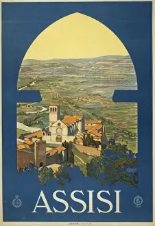 Art Deco Style Posters Prints: Assisi