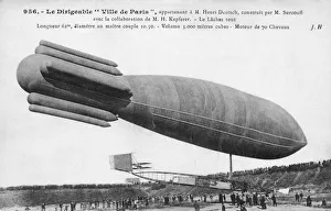 Astra Ville de Paris Dirigible Airship in 1908 Astra Ville de Paris Dirigible Airship in 1908