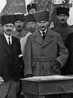 Ataturk Prints: Kemal Ataturk Print - 1881-1938 Portrait of Turkish Founder