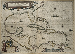 Atlas Novus, 17th c.. Map of the Caribbean Atlas Novus, 17th c.. Map of the Caribbean