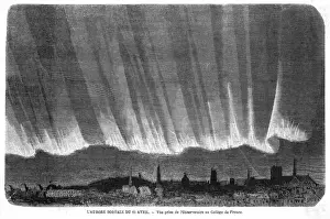 Aurora Borealis Print from the Paris Observatoire