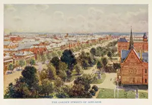Prints of Adelaide, South Australia Landscapes Prints: Print of Adelaide, South Australia