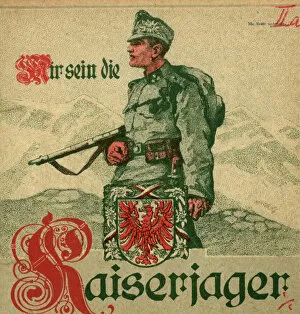 Soldiers Collection: Austrian Kaiserjaeger soldier, WW1