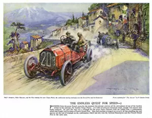 Driver Collection: Autocar Poster -- Targa Florio race, Sicily