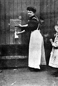 Early 20th Century Print of Automatic Milk Dispenser, 1909