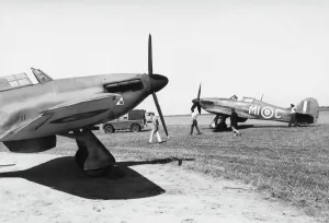 Battle Of Britain Prints: Hawker Hurricane A Polish Squadron Print 1968