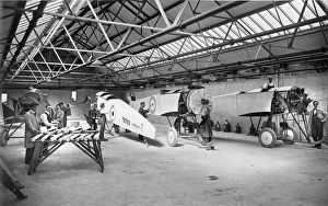 Avro 504Ks (including D8793) under construction Avro 504Ks (including D8793) under construction