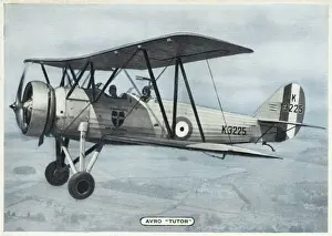 AVRO Tutor The 621 Biplane Print
